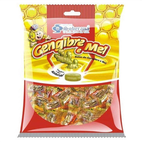 BALA SOBERANA GENGIBRE MEL 600G
