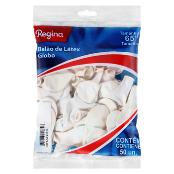 BALAO REGINA N6,5 BRANCO 50UN