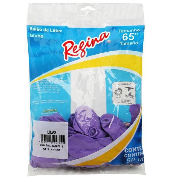 BALAO REGINA N6,5  LILAS 50UN