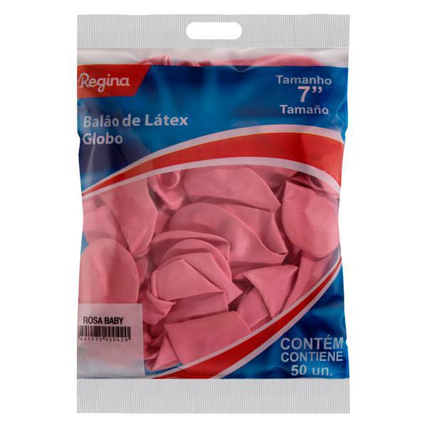 BALAO REGINA N6,5 ROSA 50UN