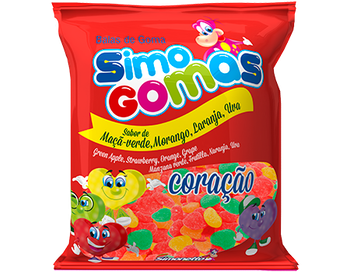 BALAS SIMO GOMOS CORACAO 500G