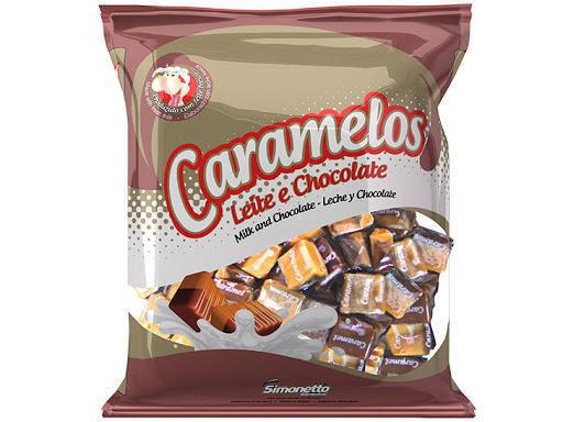 BALAS SIMONETTO CARAMELO LEITE 140G