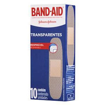 BAND AID TRANSPARENTE JOHSON COM 10