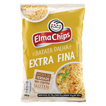 BATATA PALHA ELMA CHIPS  MESA EXTRA FINA 90G