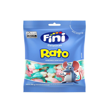 BALA FINI GELATINA  RATO 80G
