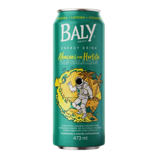 BEB COMPOSTA GAS BALY 473ML ABACAXI/ HORTELA