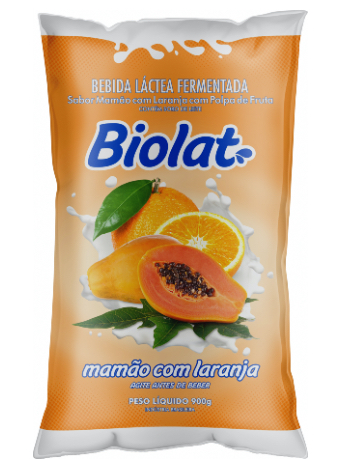 BEB LACTEA BIOLAT MAMAO/LARANJA 900ML