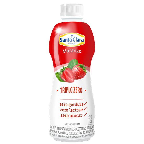 BEB LACTEA FRUT CLARA TRIPLO ZERO MORANGO GF 1LT