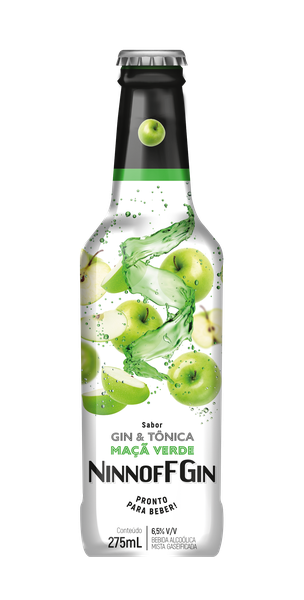 BEBIDA NINNOFF GIN TONICA MACA VERDE 275 ML