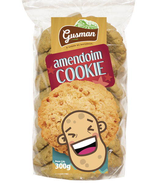 BISC AMENDOIM COOKIE GUSMAM 300G