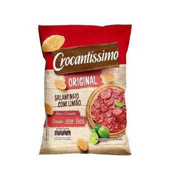 BISC CROCANTISSIMO SALAMINHO/LIMAO 45G