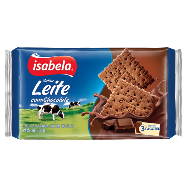 BISC ISABELA LEITE C/ CHOCOLATE 350G