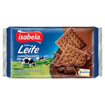 BISC ISABELA LEITE C/ CHOCOLATE 350G