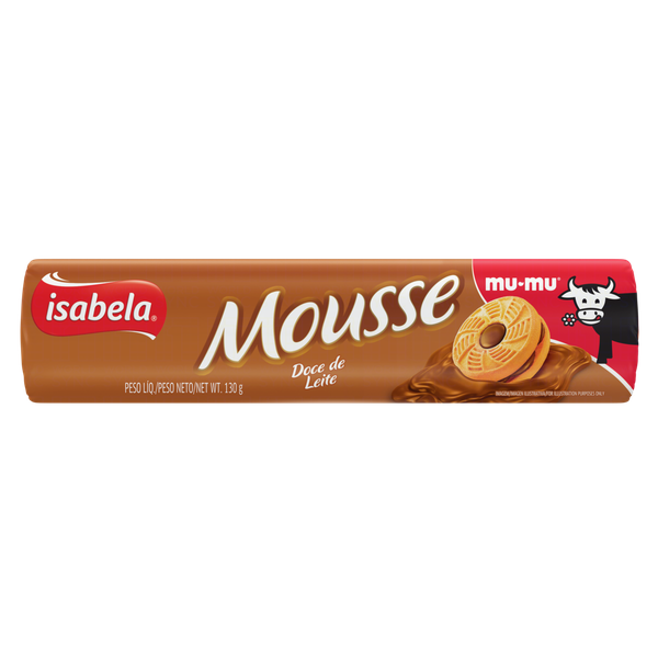 BISC ISABELA MOUSSE  DOCE DE LEITE 130G