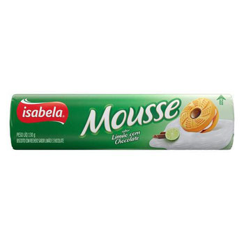 BISC ISABELA MOUSSE LIMAO C CHOC 130G