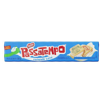 BISC PASSATEMPO RECH LEITE 130G