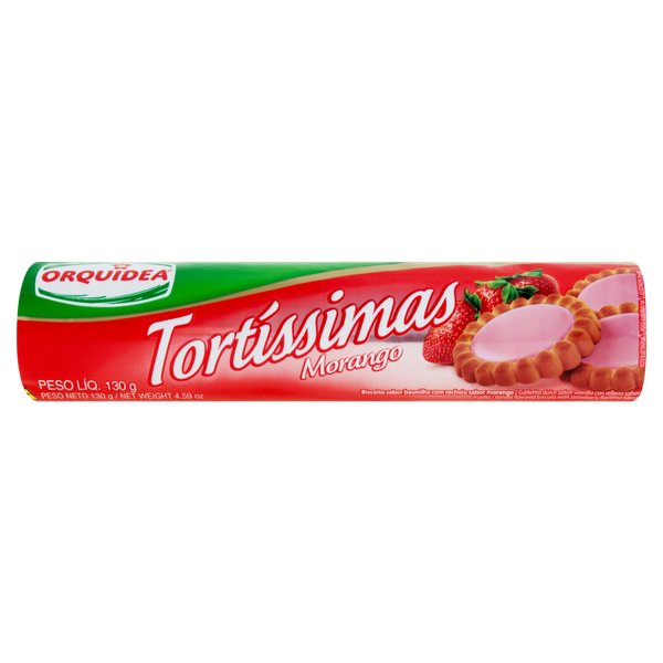 BISC RECH TORTISSIMAS MORANGO 130G