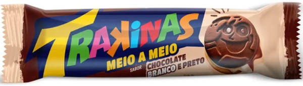 BISC RECH TRAKINAS MEIO A MEIO BRANCO E PRETO 126G