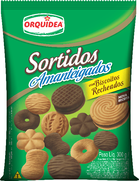 BISCOITO SORTIDOS RECHEADOS ORQUIDEA 260G