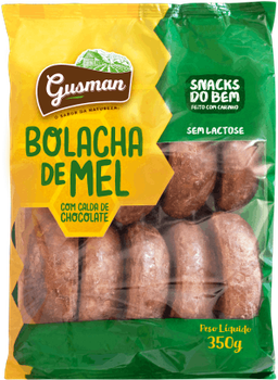 BOLACHA DE MEL C/CALDA DE CHOC 350G