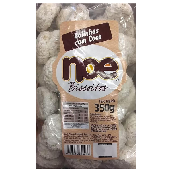BOLINHAS NOE COM COCO 350G