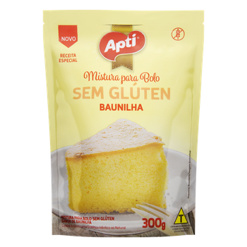 BOLO APTI BAUNILHA S/GLUTEN 300G