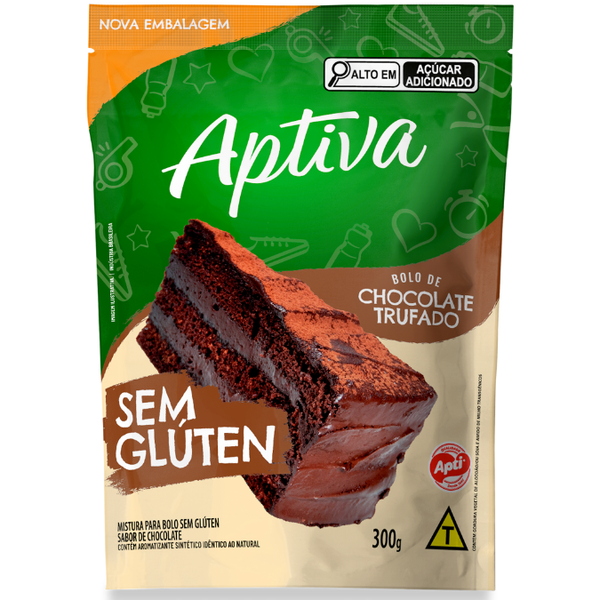 BOLO APTI CHOCOLATE TRUFADO S/GLUTEN 300G