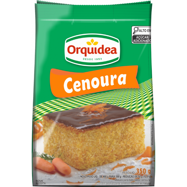 BOLO ORQUIDEA CENOURA 350G