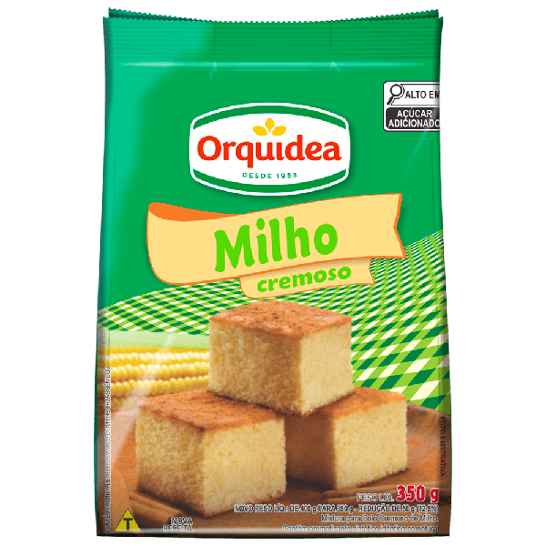 BOLO ORQUIDEA MILHO CREMOSO 350G