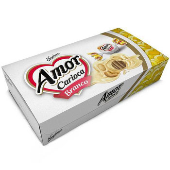 BOMBOM AMOR CARIOCA BRANCA CX 200G