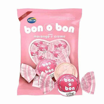 BOMBOM BONOBON MORANGO 750G