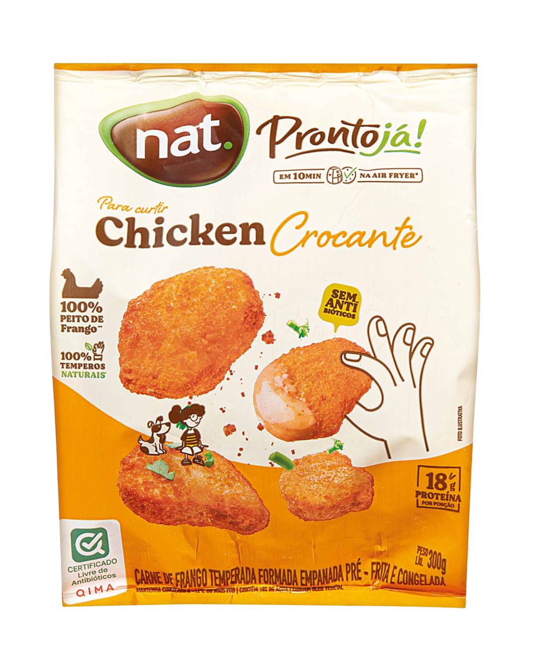 CHICKEN NAT CROCANTE EMPANADO FRANGO 300