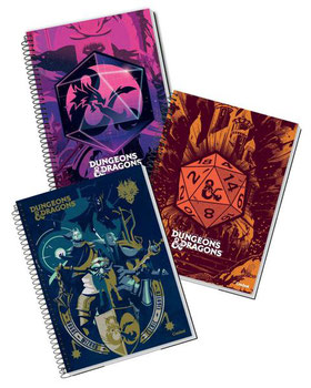 CADERNO CD CREDEAL DUNGEONS DRAGONS 80FL