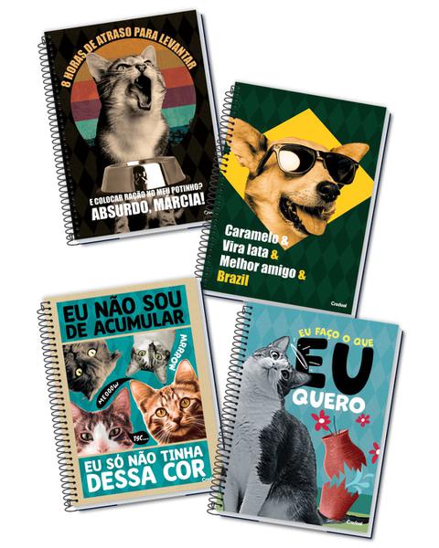 CADERNO CD CREDEAL VIDA DE PET 80FL
