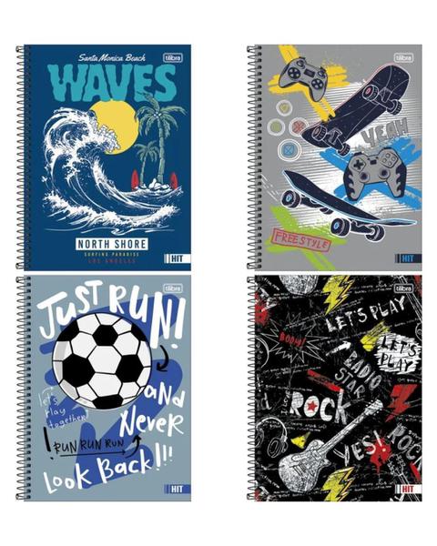 CADERNO CD TILIBRA  HIT MASCULINO 160 FL