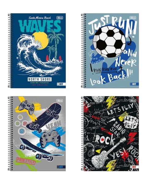 CADERNO CD TILIBRA HIT MASCULINO 80F