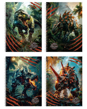 CADERNO TROPPO DINOS 96F