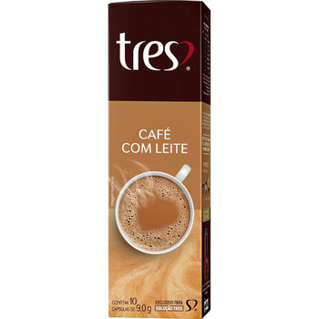 CAFE 3 CORACOES C/LEITE 9G C/10