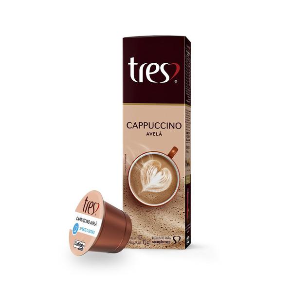 CAFE 3 CORACOES CAPPUCCINO TRES AVELA 8G C/10