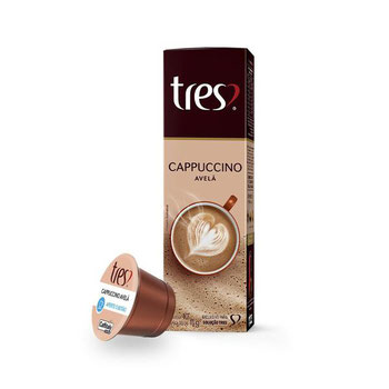 CAFE 3 CORACOES CAPPUCCINO TRES AVELA 8G C/10