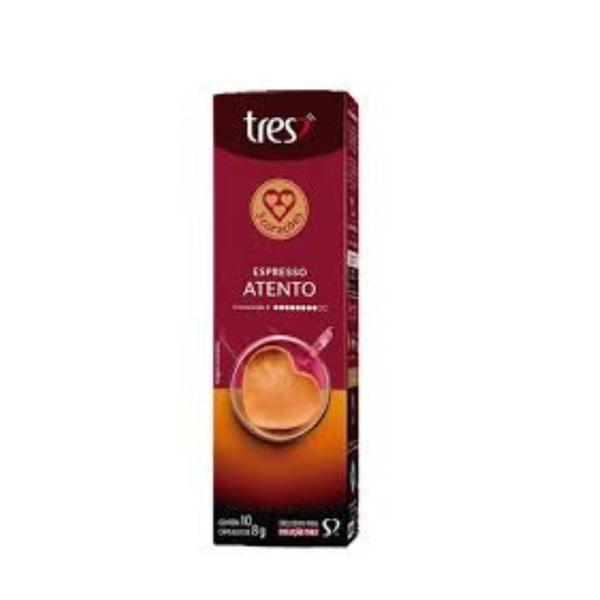 CAFE 3 CORACOES ESPRESSO ATENTO 8G C/10
