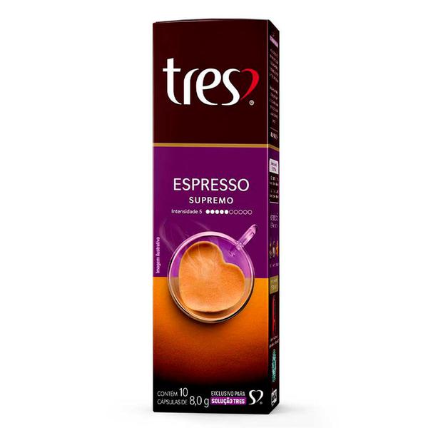 CAFE 3 CORACOES ESPRESSO SUPREMO 8G C/10