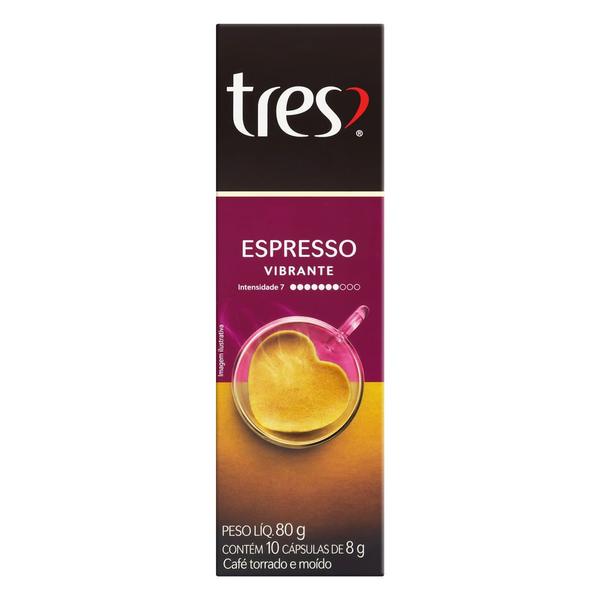 CAFE 3 CORACOES ESPRESSO VIBRANTE 8G C/10