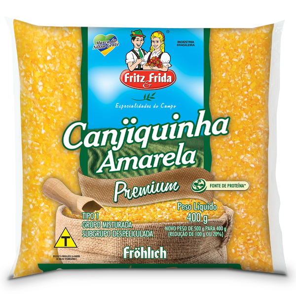 CANJIQUINHA AMARELA FRITZ FRIDA 400G
