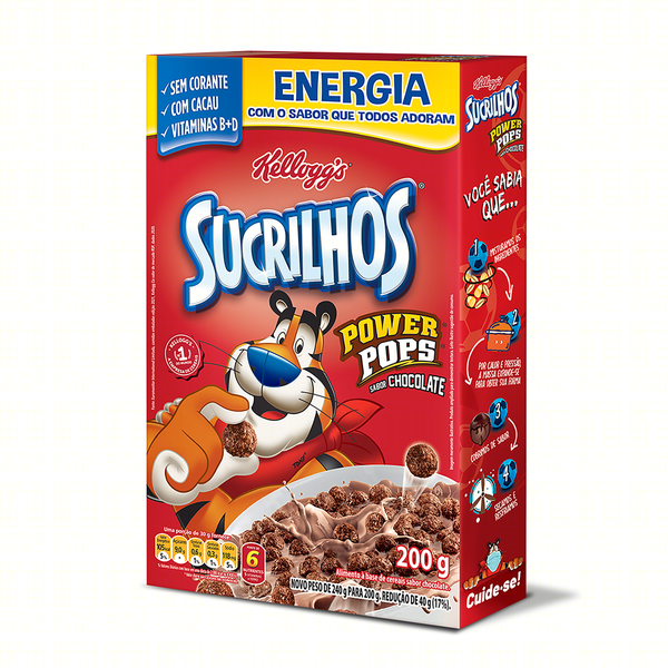 CEREAL SUCRILHOS POWER CHOC 200G
