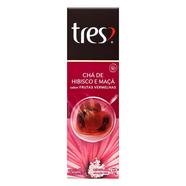 CHA 3 CORACOES CAPSULA HIBISCO E MACA 10UN