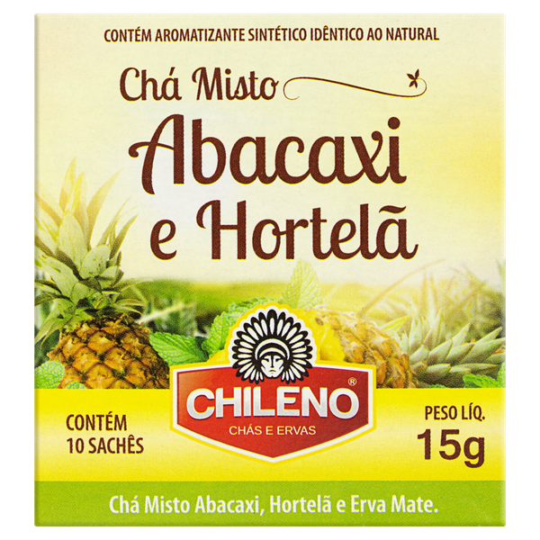CHA CHILENO ABACAXI E HORTELA 15G P.U
