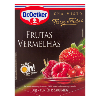 CHA DR OETKER FF FRUTA VERMELHA 10G