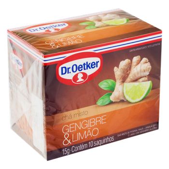 CHA DR OETKER GENGIBRE E LIMAO 10G
