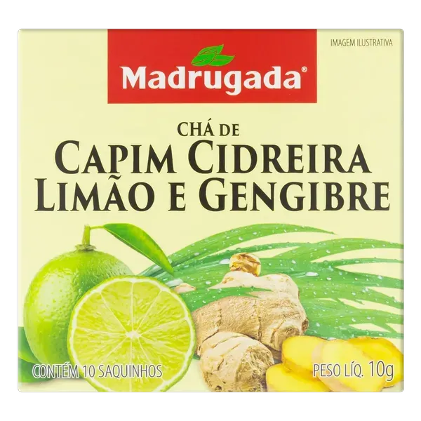 CHA MADRUGADA CIDREIRA LIMAO GENGIBRE 10G